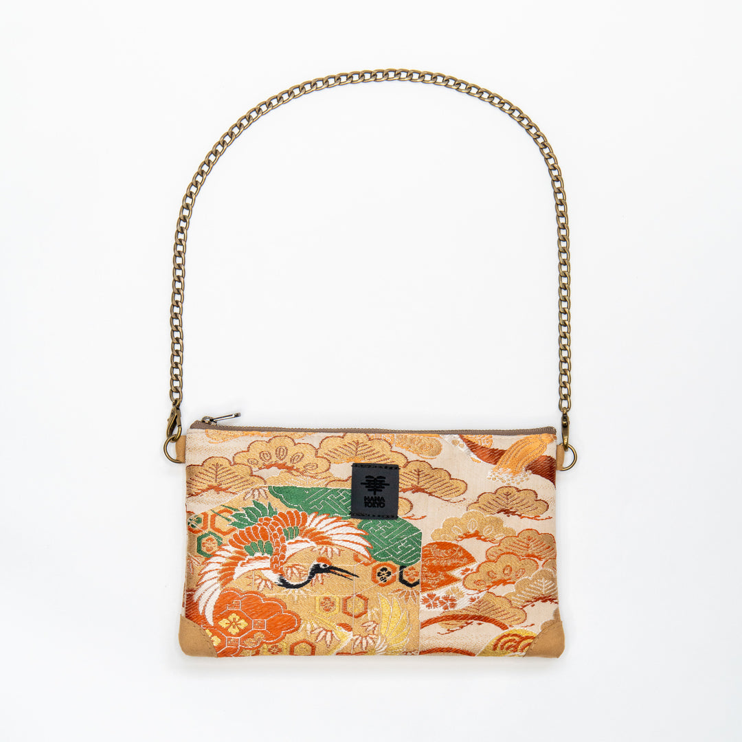 【HANA TOKYO】ポーチミディアム / 鶴と松