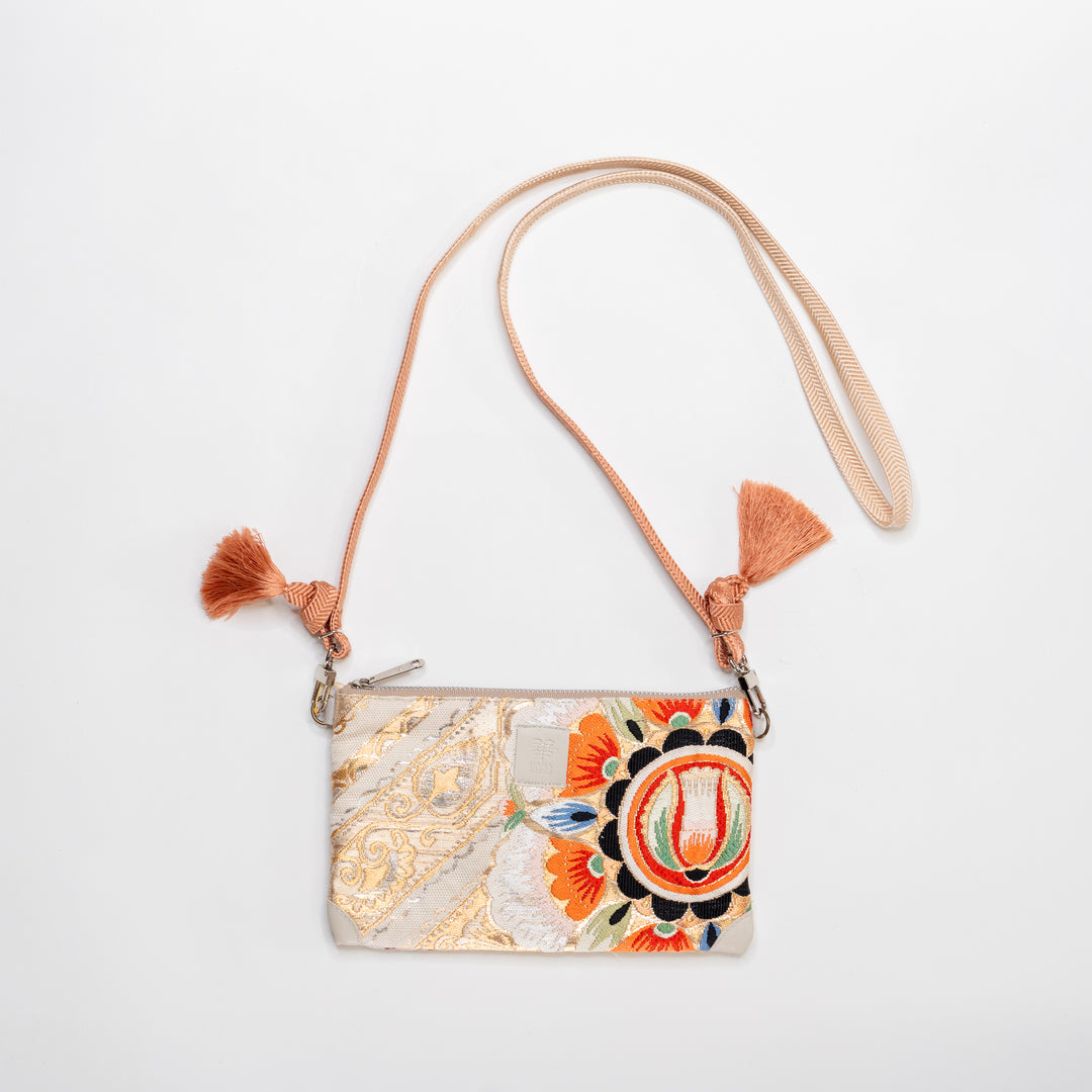 【HANA TOKYO】ポーチミディアム / 花オレンジ