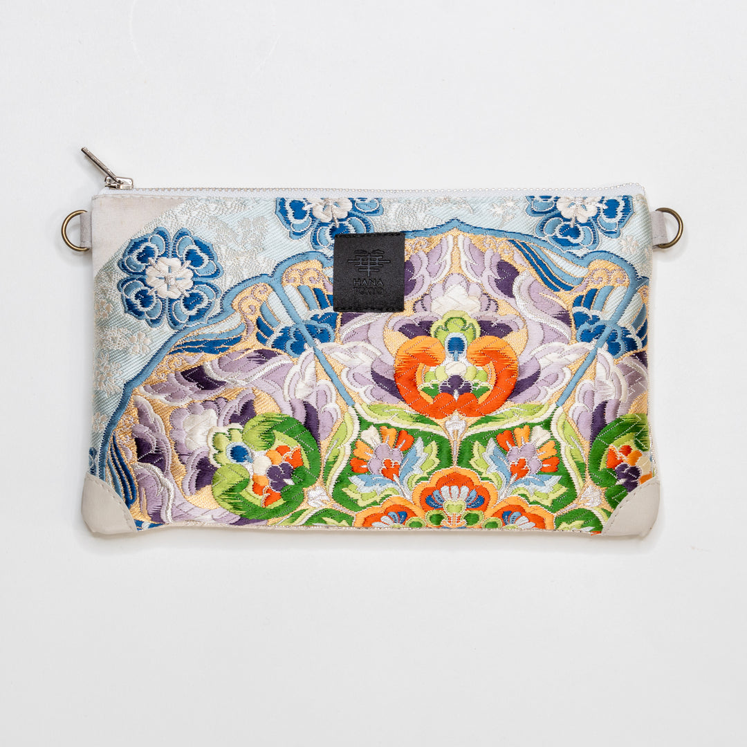 【HANA TOKYO】ポーチミディアム / 花ブルー