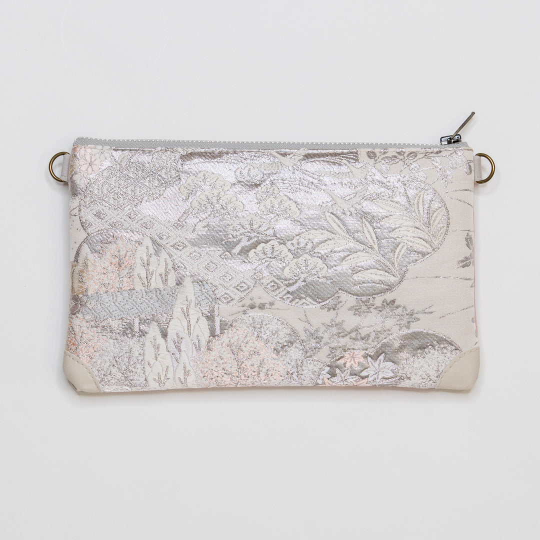 【HANA TOKYO】ポーチミディアム / 鶴ピンク