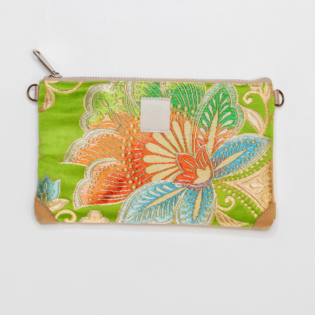 【HANA TOKYO】ポーチミディアム / 花ライム