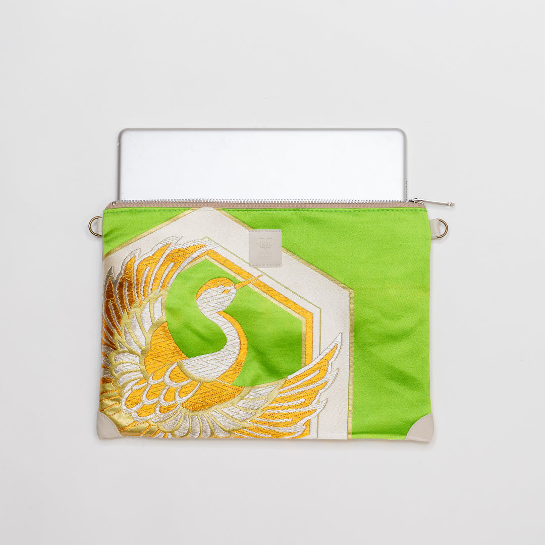 【HANA TOKYO】ポーチラージ / 鶴グリーン