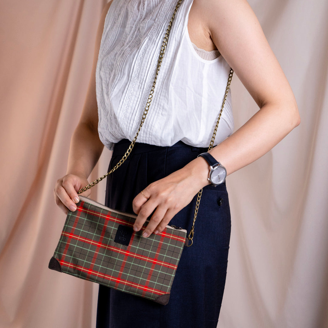 【HANA TOKYO】ポーチミディアム / 松グリーン