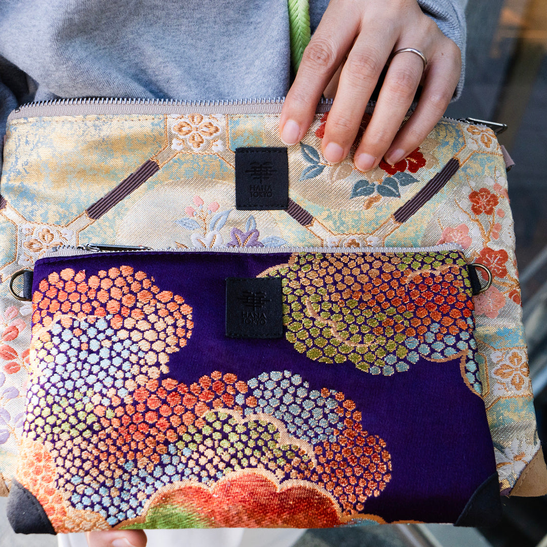 【HANA TOKYO】ポーチミディアム / 梅シルバー
