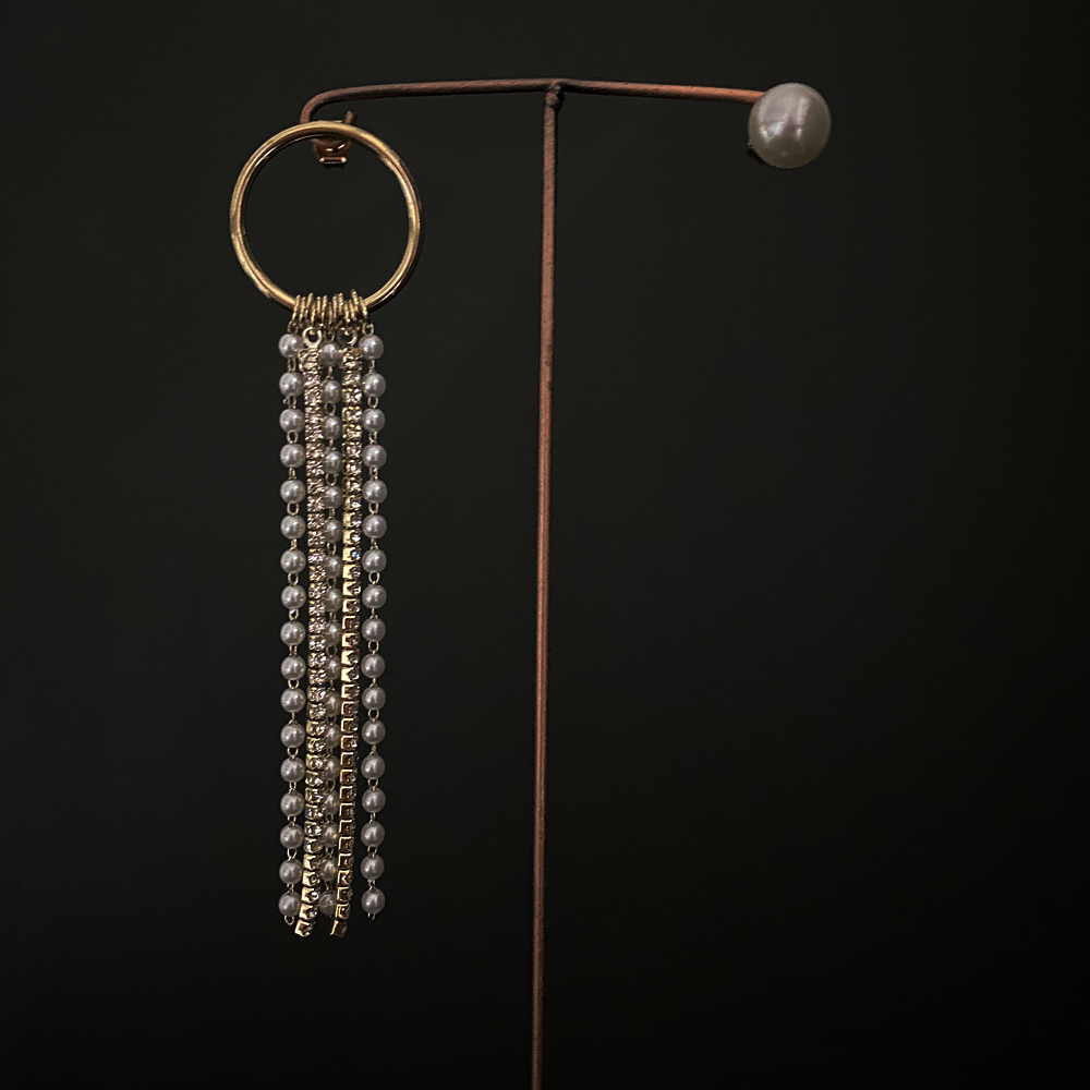 Stardust pearl earrings