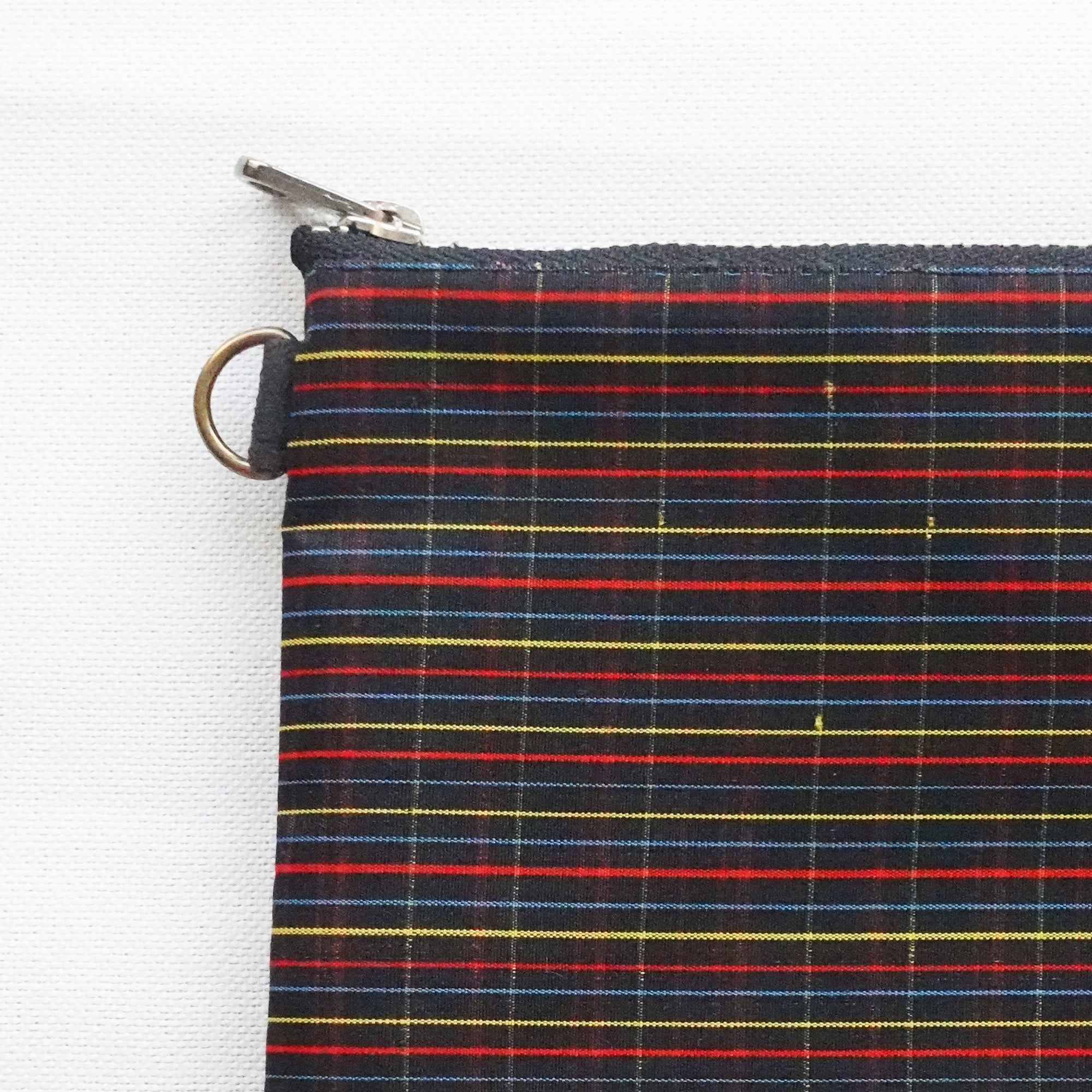 【HANA TOKYO】着物ポーチ ブラック格子1