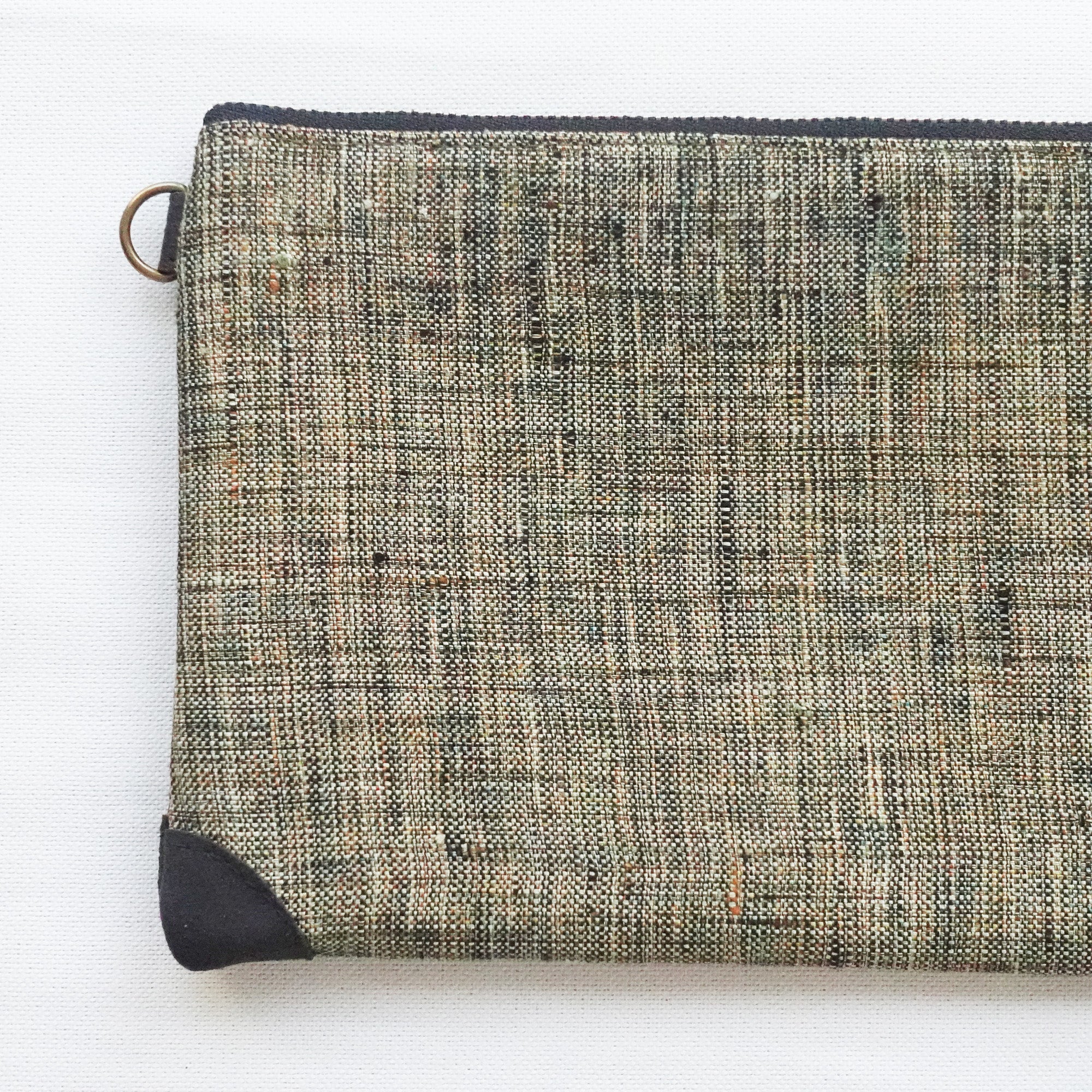 【HANA TOKYO】着物ポーチ ブラック格子1