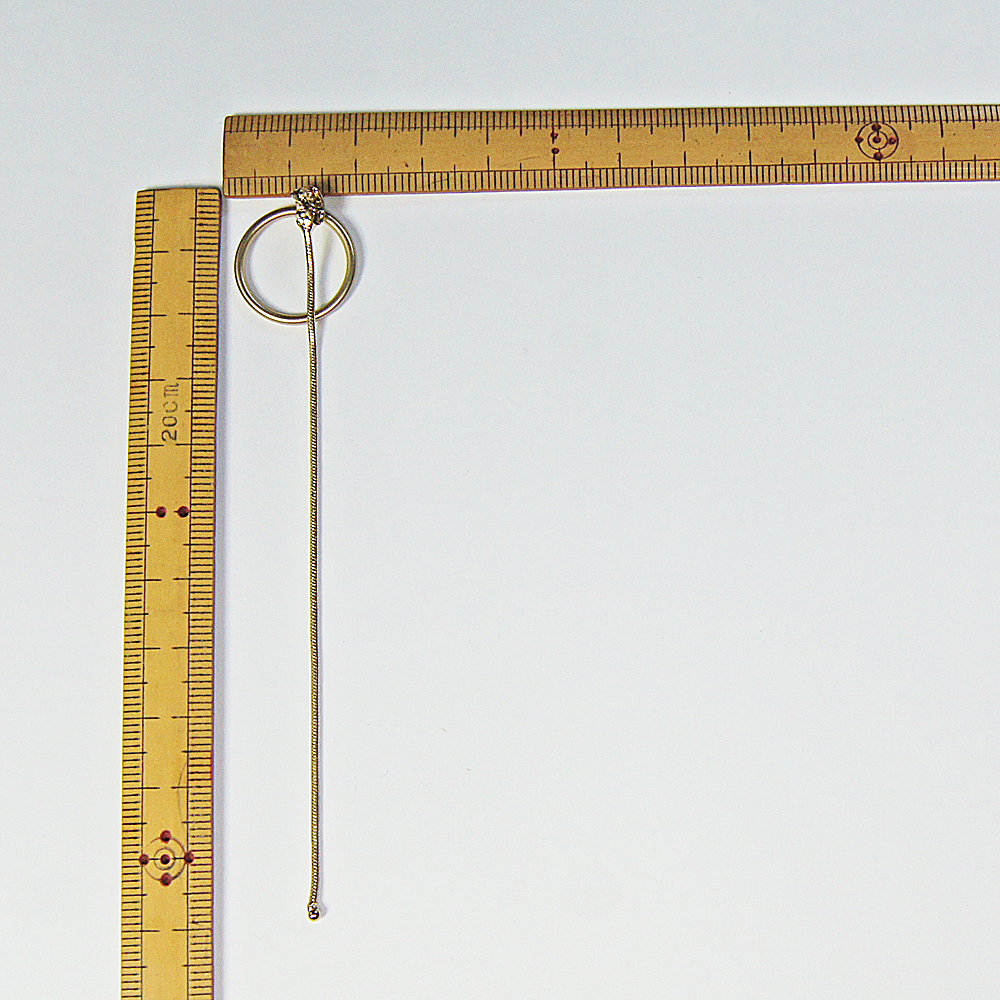 Circle gold earrings