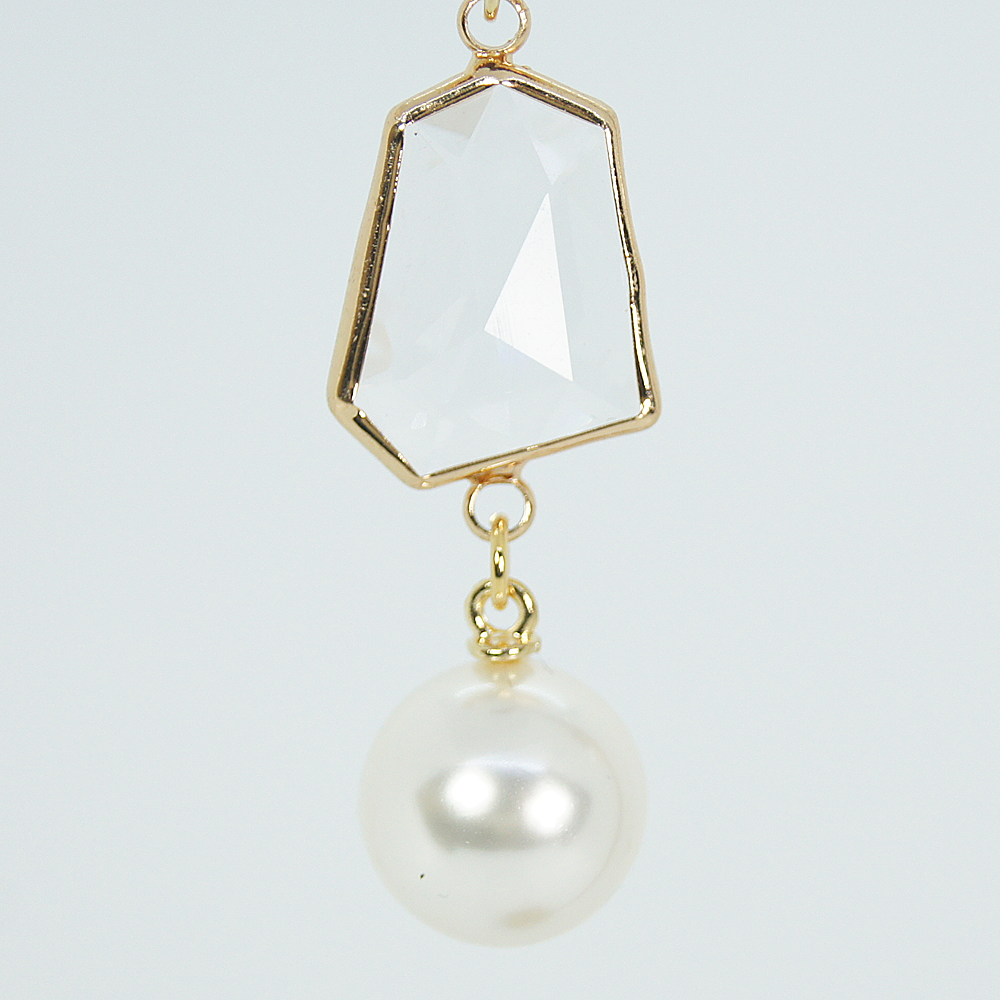 Ball eve (pierced earrings) black / brown / gray