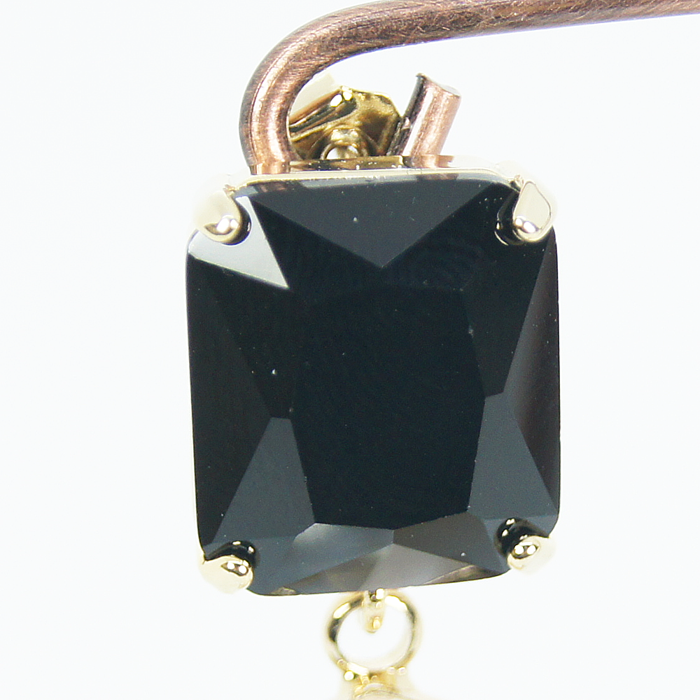 Ball eve (pierced earrings) black / brown / gray