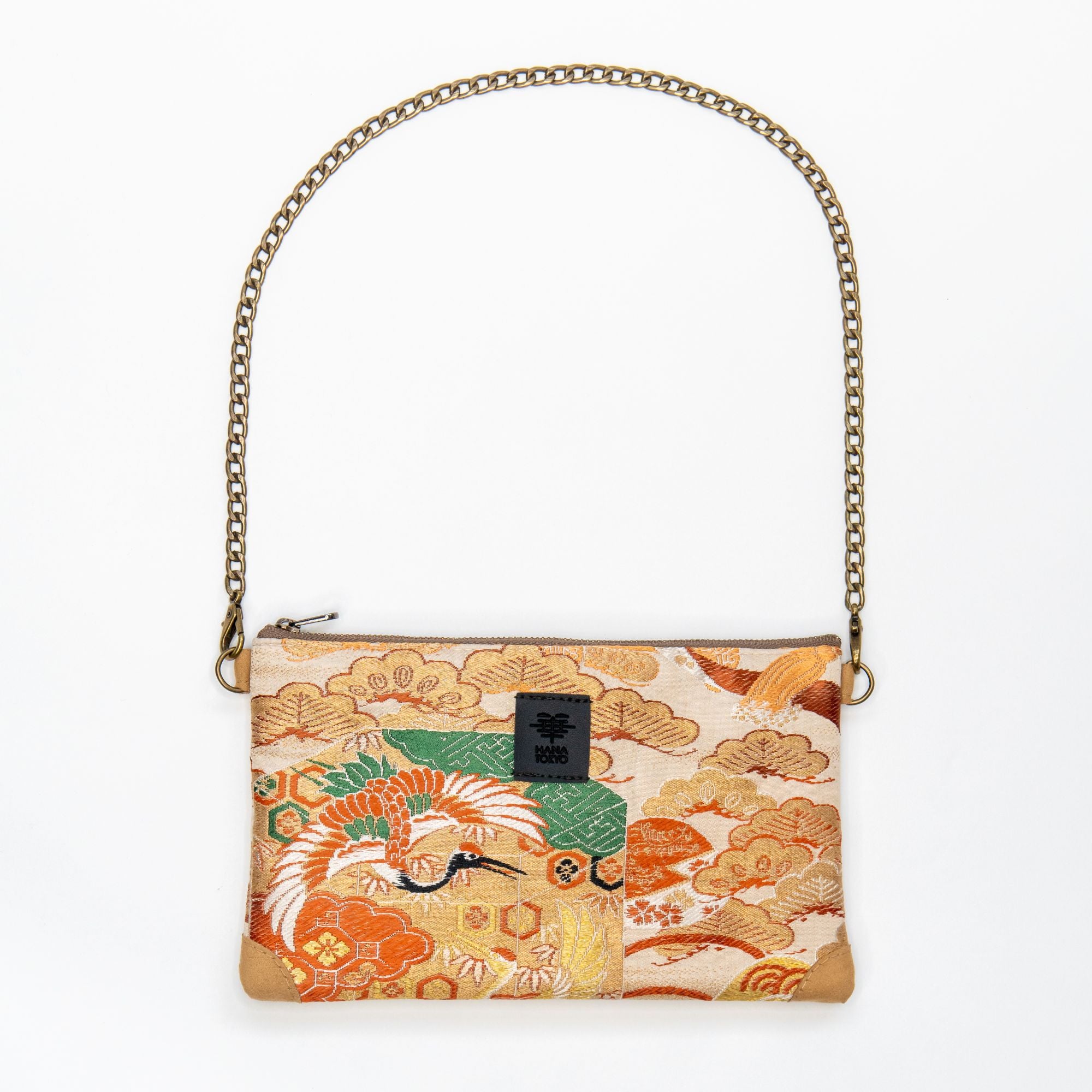 【HANA TOKYO】ポーチミディアム / 鶴と松