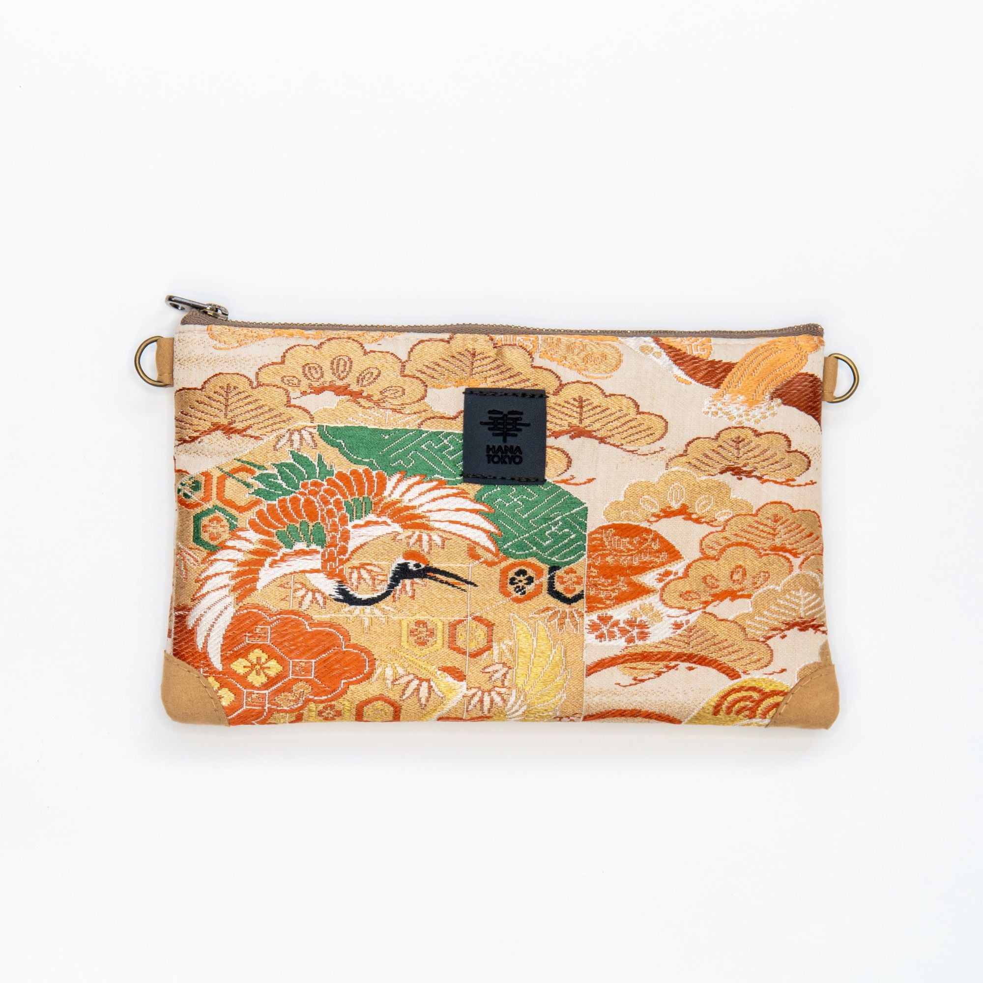 【HANA TOKYO】ポーチミディアム / 鶴と松