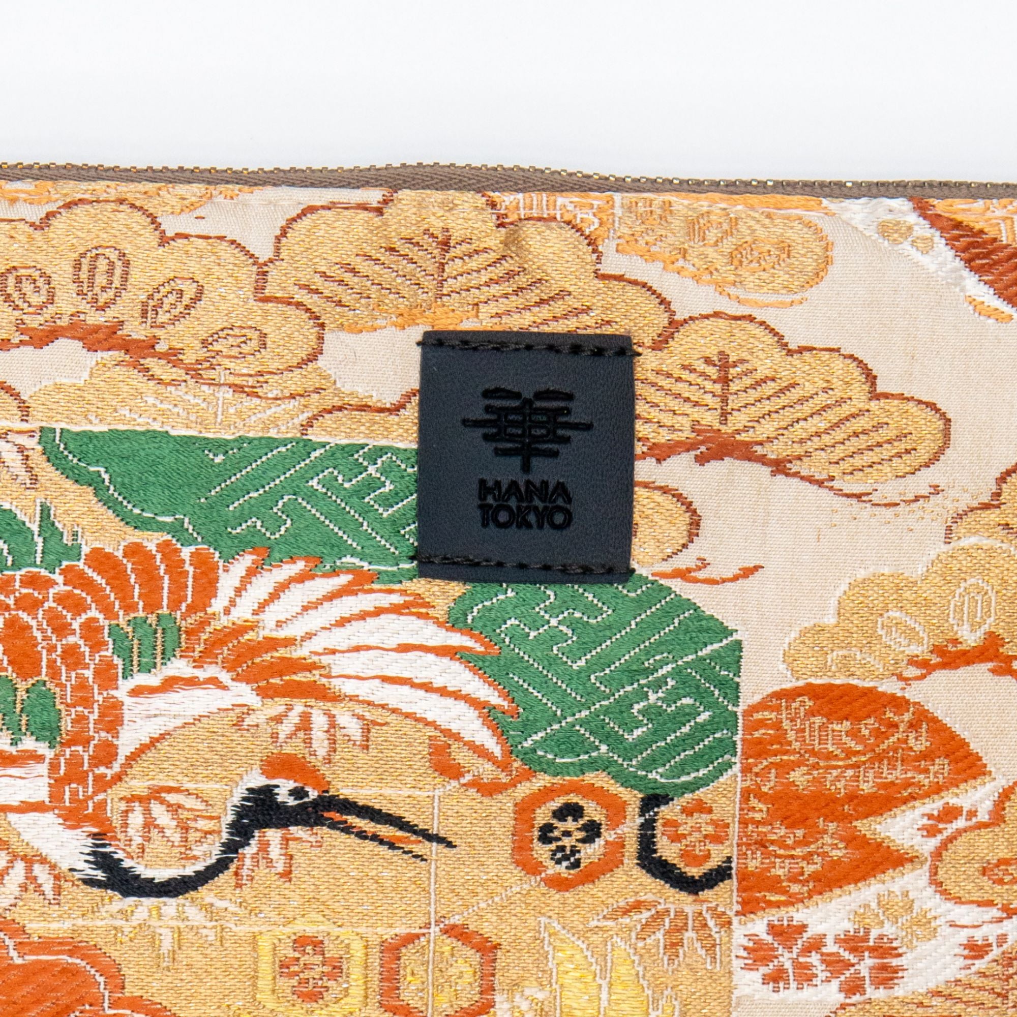 【HANA TOKYO】ポーチミディアム / 鶴と松