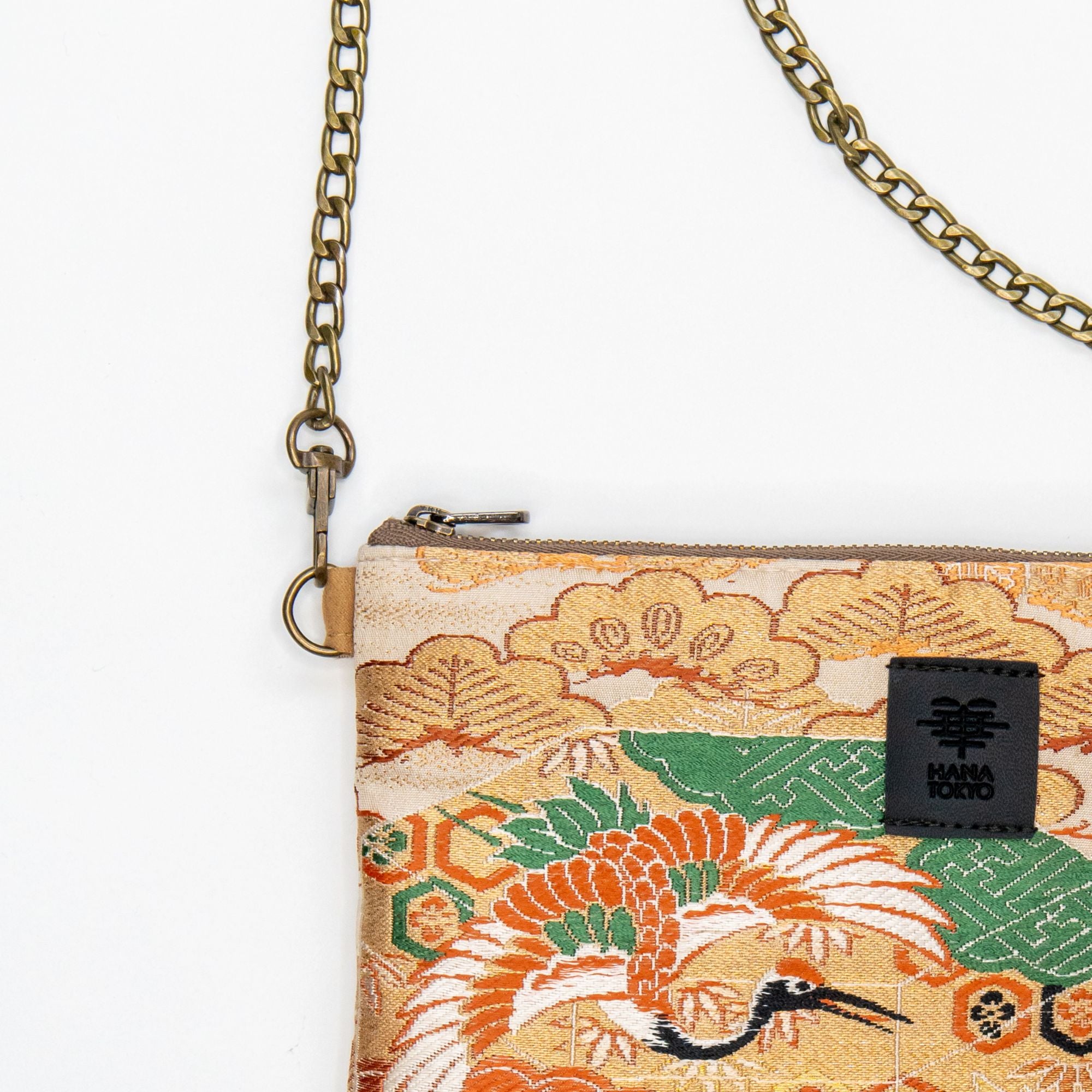 【HANA TOKYO】ポーチミディアム / 鶴と松