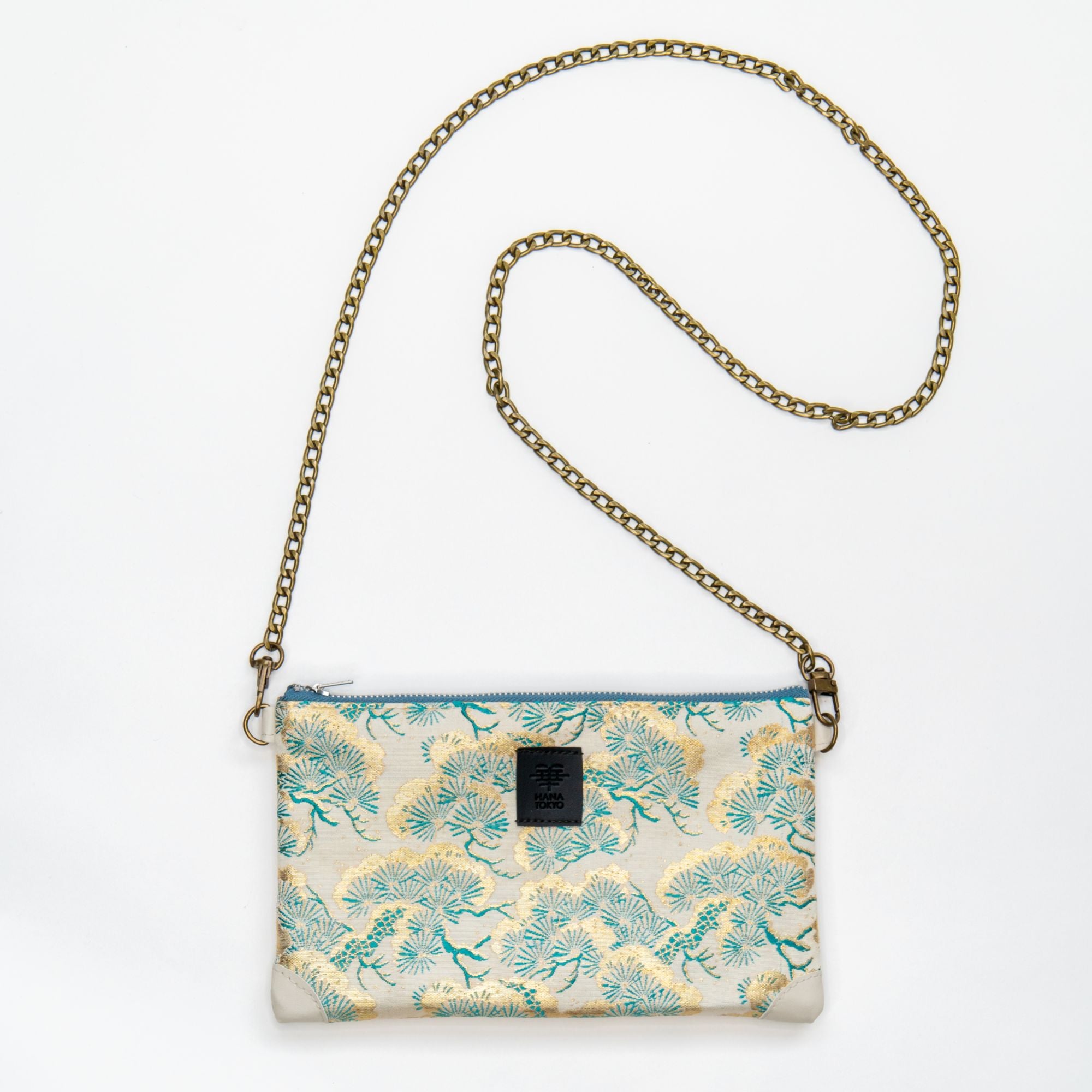 【HANA TOKYO】ポーチミディアム / 松 ライトブルー