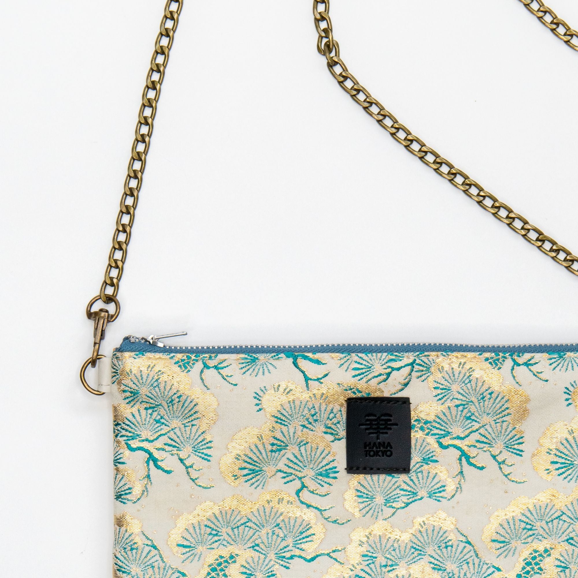 【HANA TOKYO】ポーチミディアム / 松 ライトブルー