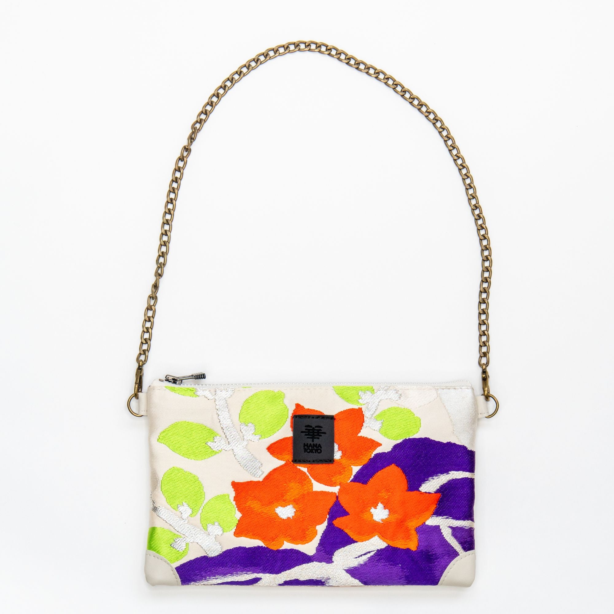 【HANA TOKYO】띠 파우치 블랙×골드・사야형