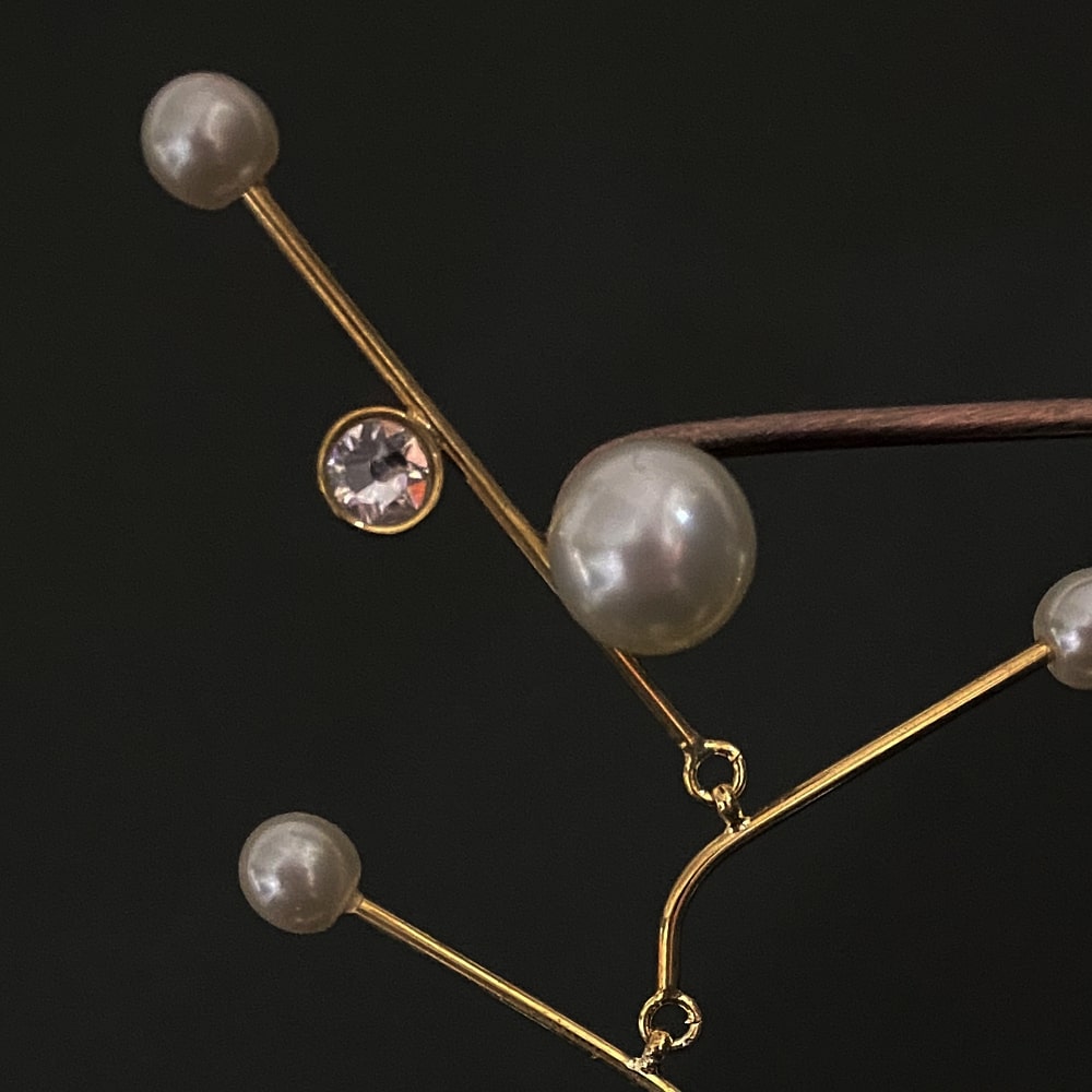 Ice crystals (pierced earrings)