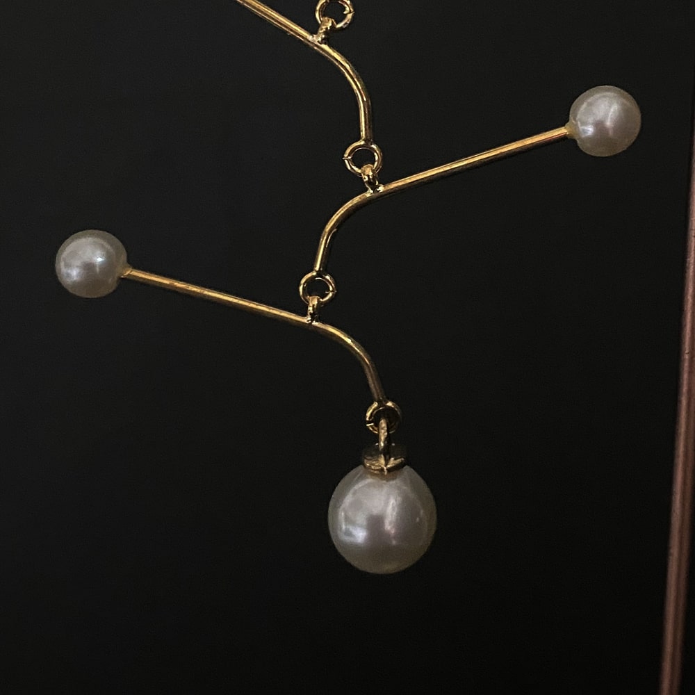 Ice crystals (pierced earrings)