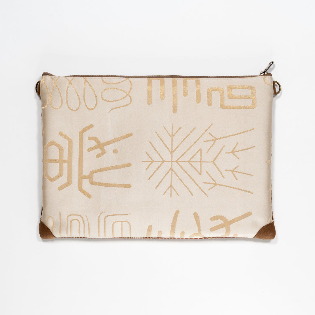 【HANA TOKYO】ポーチラージ / 孔雀羽ブラウン