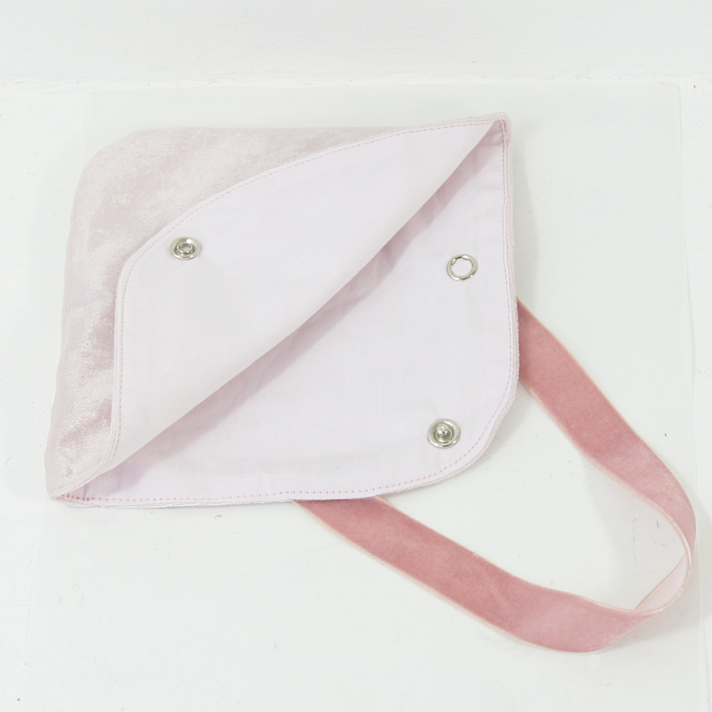 Mask case [2 types of velor] Khaki / Pink