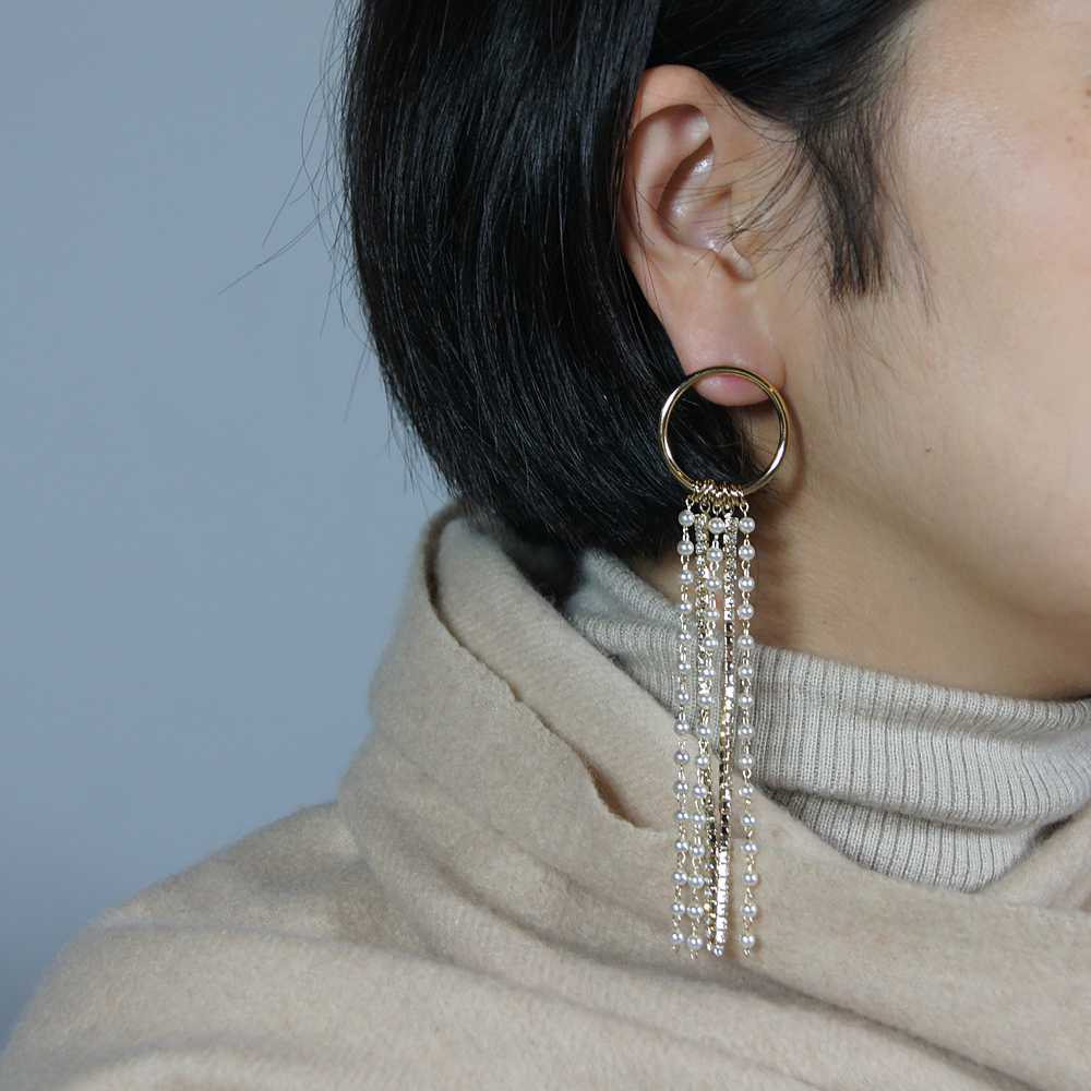 Stardust pearl earrings