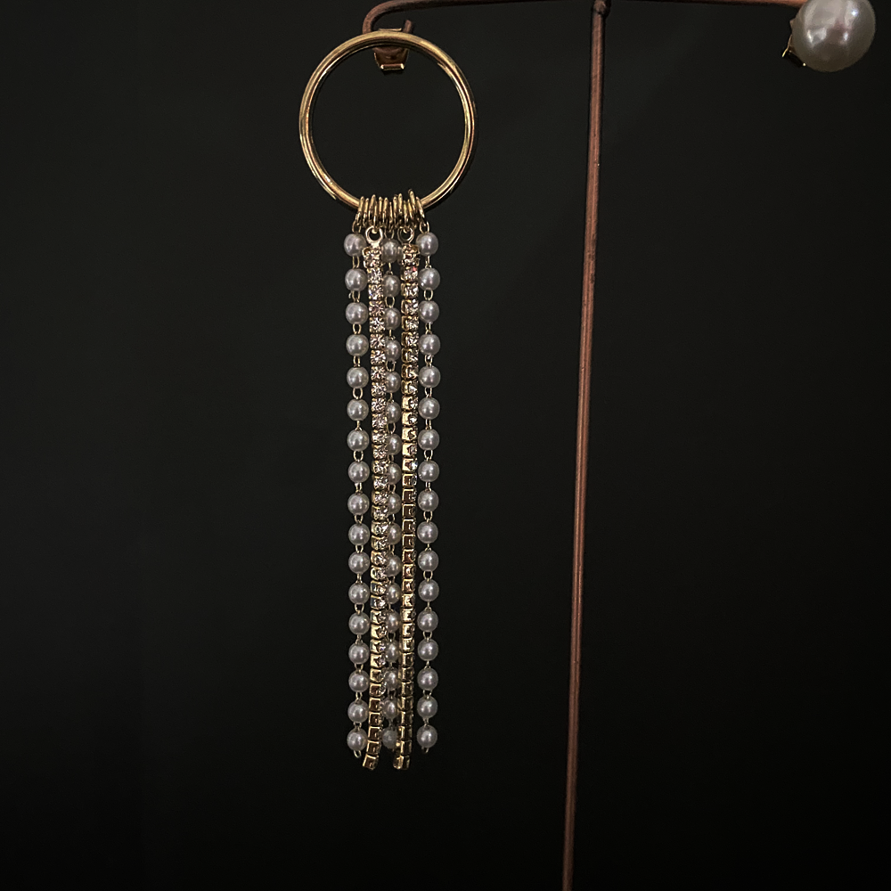 Stardust pearl earrings