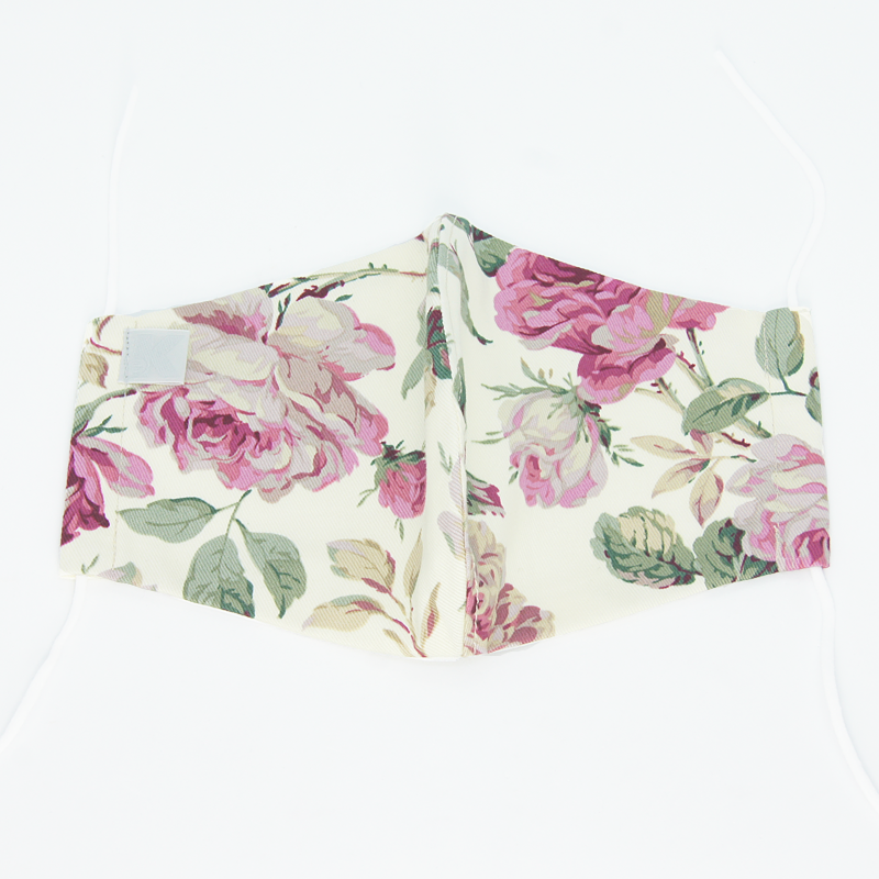 Comfortable to wear all season [Beauty mask] 3 kinds of floral patterns [Old rose / Cosmos / Hydrangea]